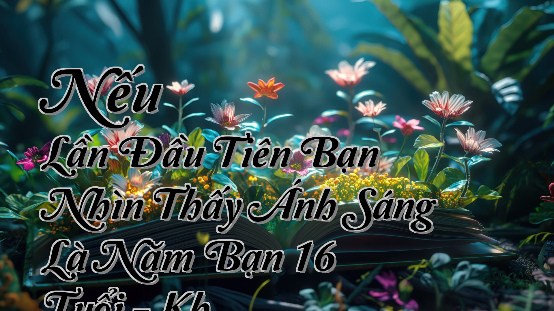 cover-Nếu Lần Đầu Tiên Bạn Nhìn Thấy Ánh Sáng Là Năm Bạn 16 Tuổi - Kh