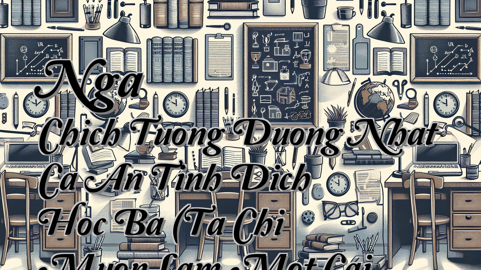 Cover image for Nga Chich Tuong Duong Nhat Ca An Tinh Dich Hoc Ba (Ta Chi Muon Lam Mot Cai An Tinh Hoc Ba ) [C] Thuat Tieu Thanh