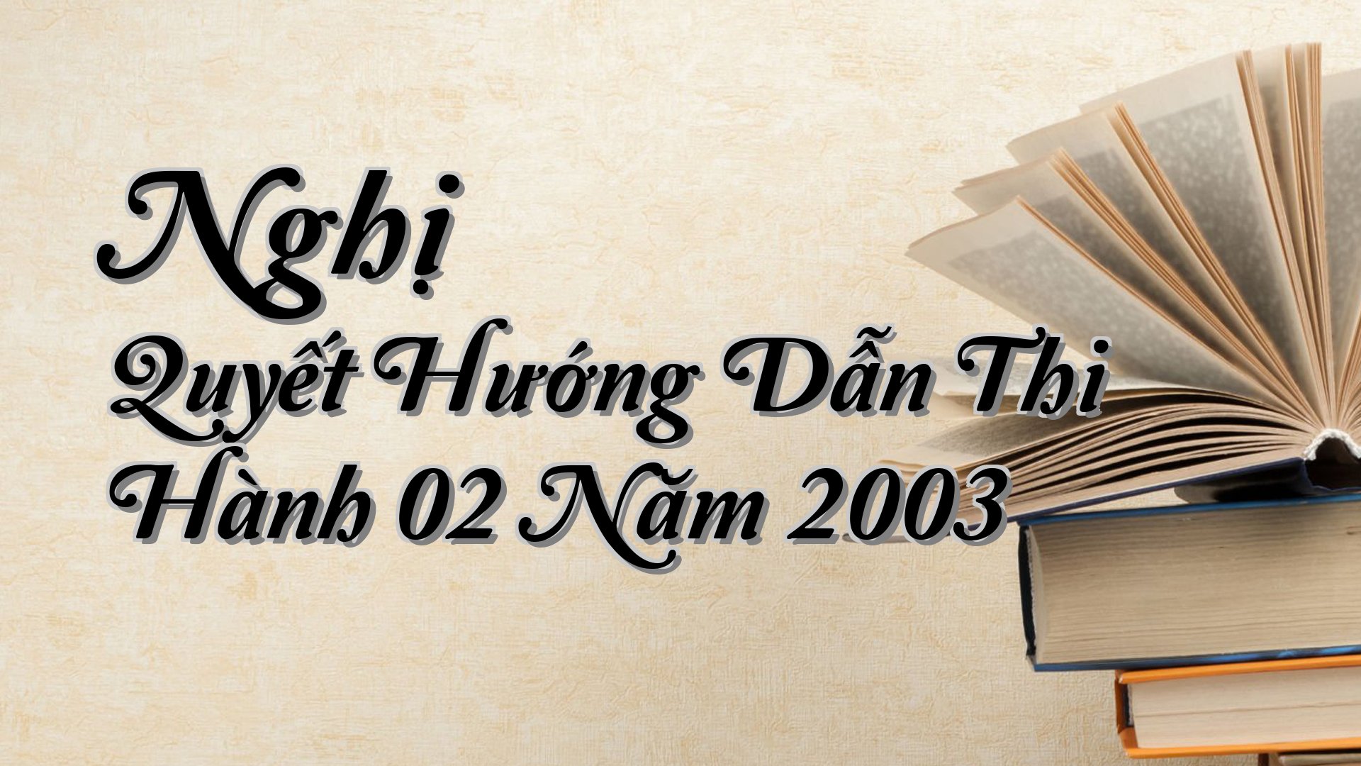 cover-Nghị Quyết Hướng Dẫn Thi Hành 02 Năm 2003