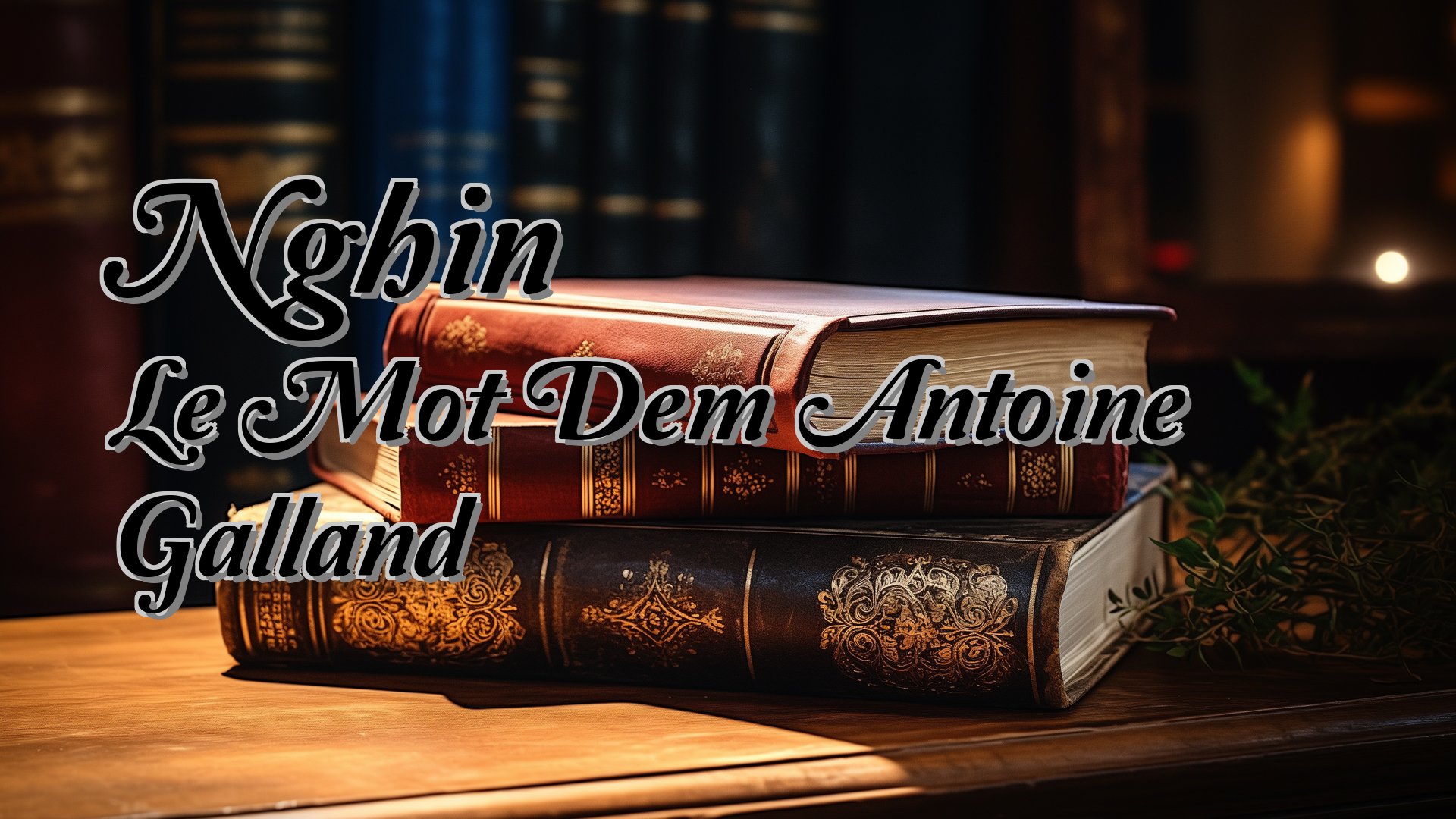 Cover image for Nghin Le Mot Dem Antoine Galland