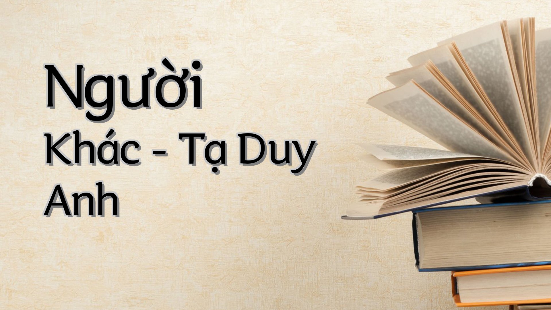 cover-Người Khác - Tạ Duy Anh