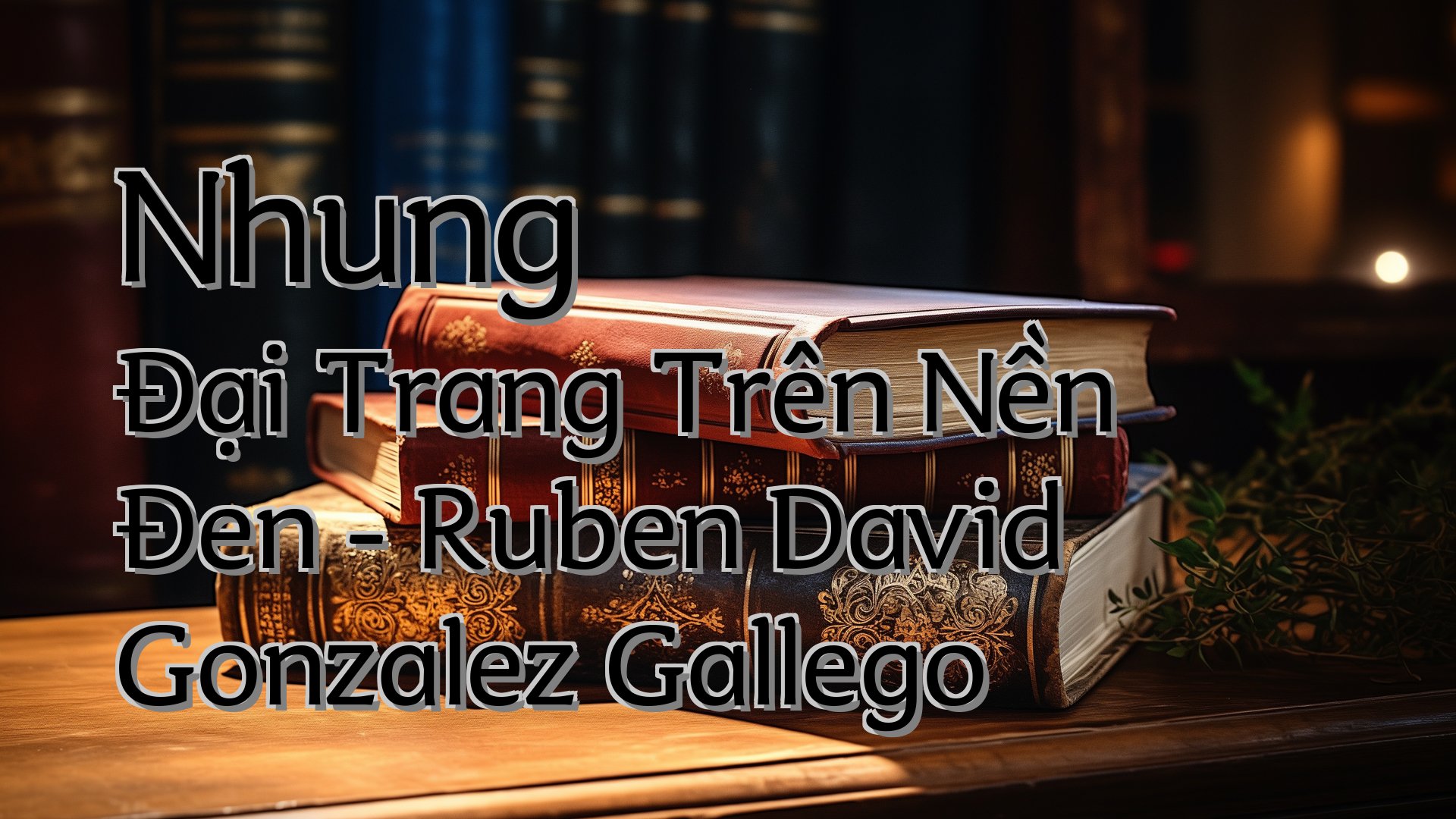 cover-Nhung Đại Trang Trên Nền Đen - Ruben David Gonzalez Gallego
