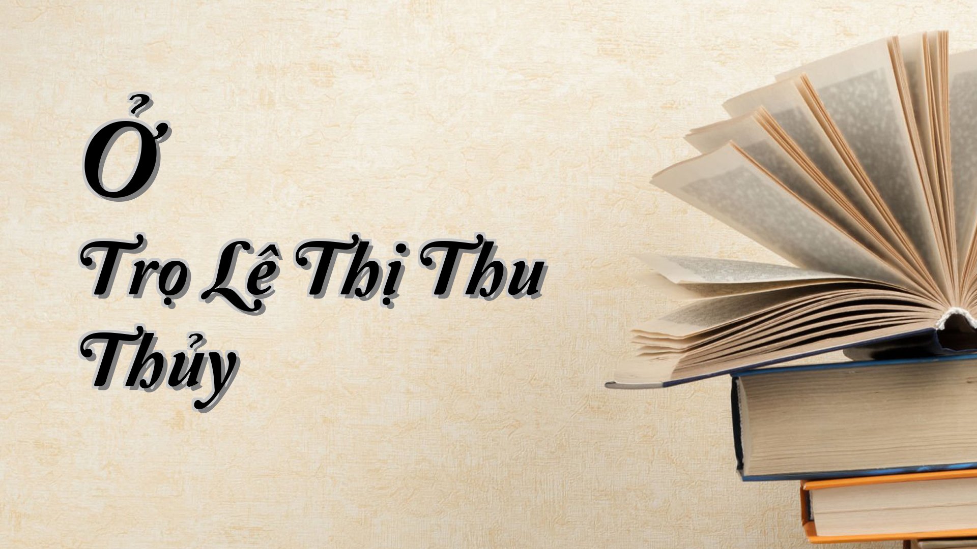 cover-Ở Trọ Lê Thị Thu Thủy