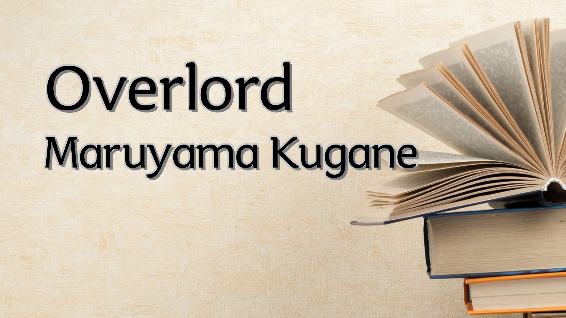 Cover image for Overlord Maruyama Kugane