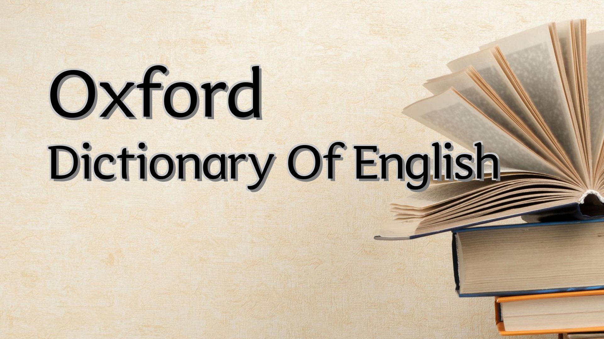 Cover image for Oxford Dictionary Of English