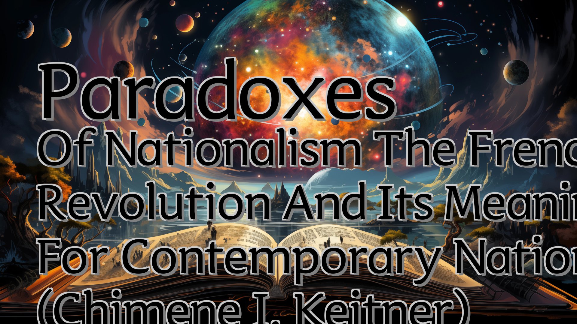 cover-Paradoxes Of Nationalism The French Revolution And Its Meaning For Contemporary Nation Building (Chimene I. Keitner)