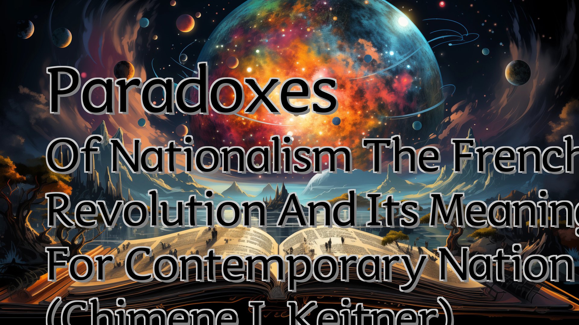 Cover image for Paradoxes Of Nationalism The French Revolution And Its Meaning For Contemporary Nation Building (Chimene I. Keitner)