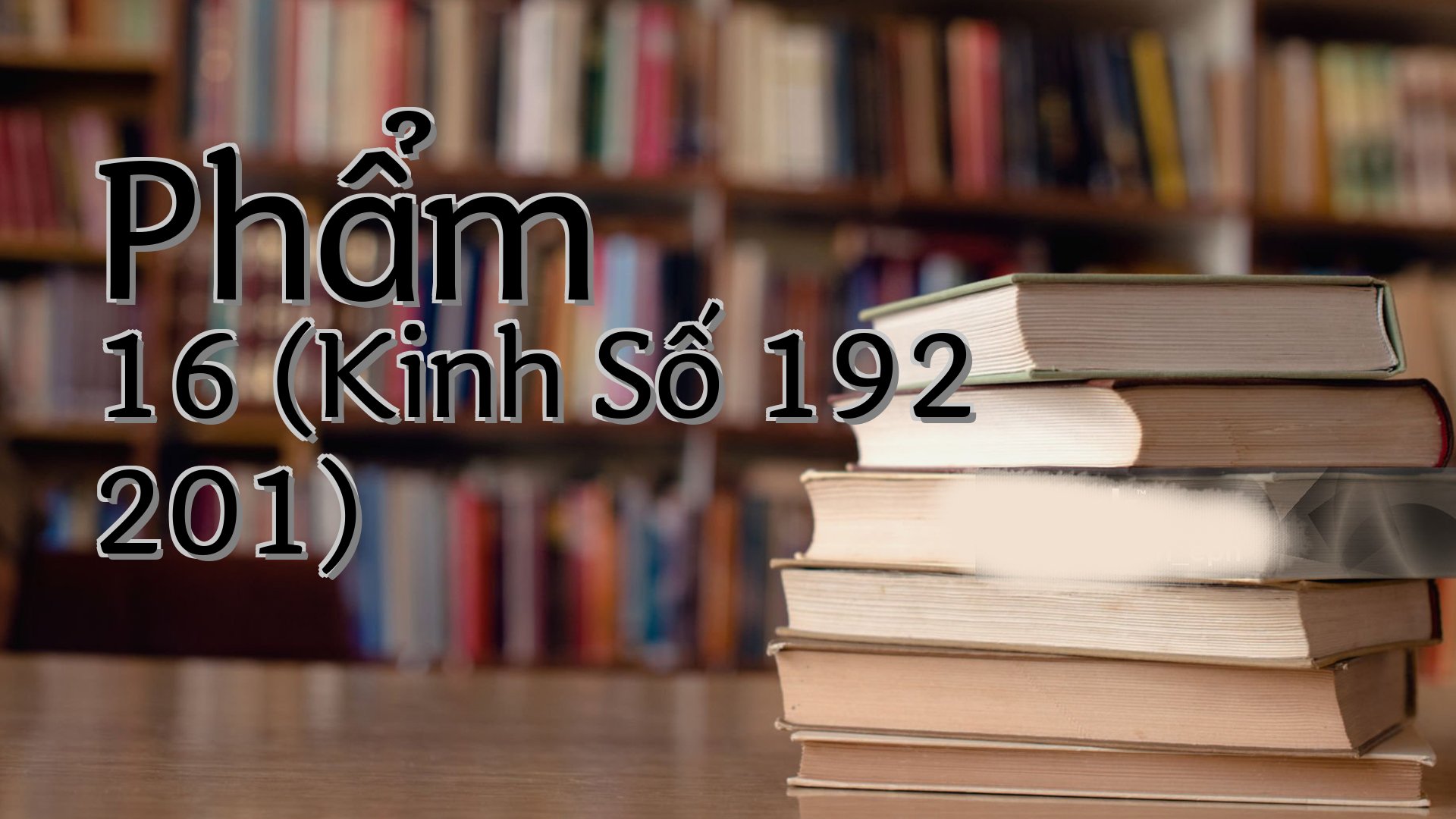 cover-Phẩm 16 (Kinh Số 192 201)