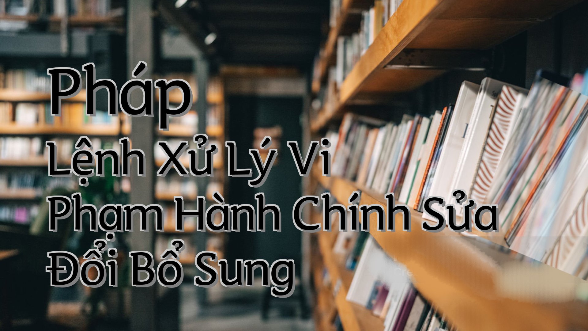 cover-Pháp Lệnh Xử Lý Vi Phạm Hành Chính Sửa Đổi Bổ Sung