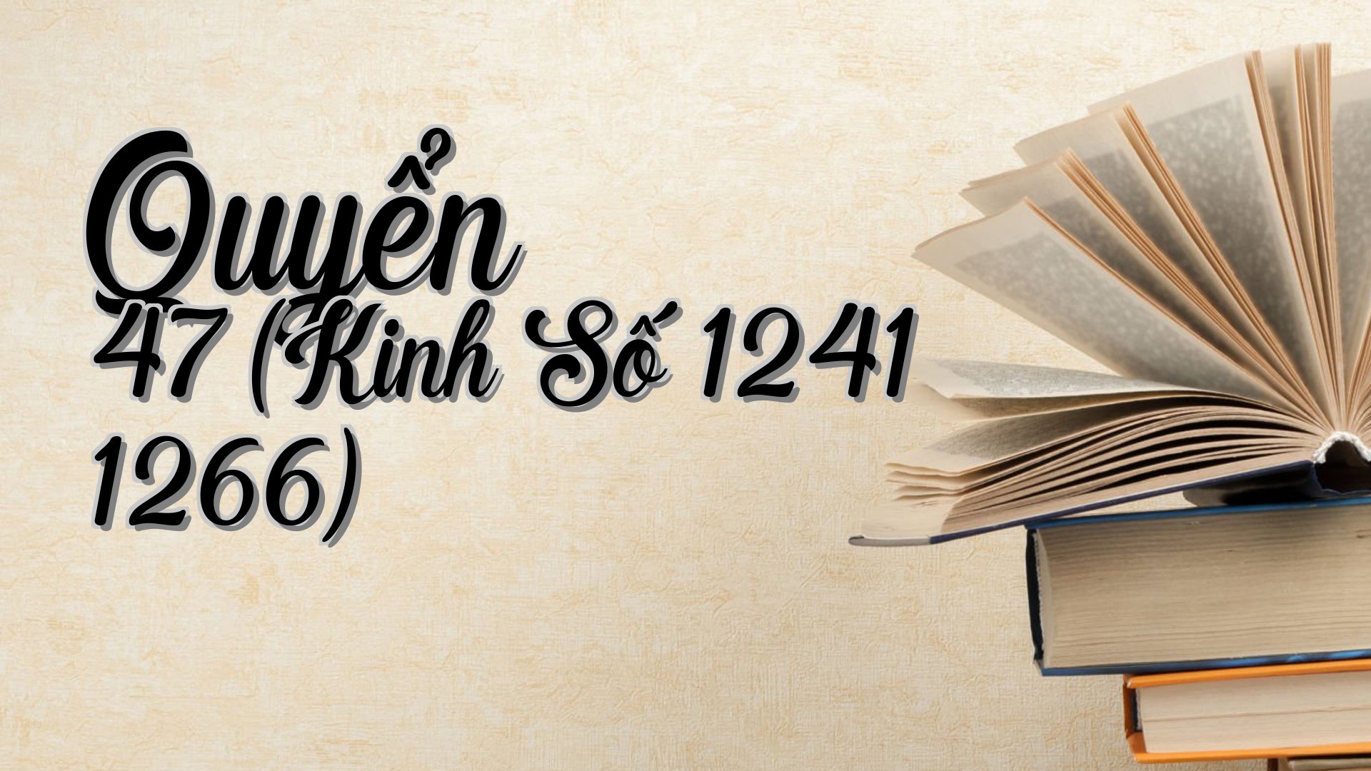 cover-Quyển 47 (Kinh Số 1241 1266)