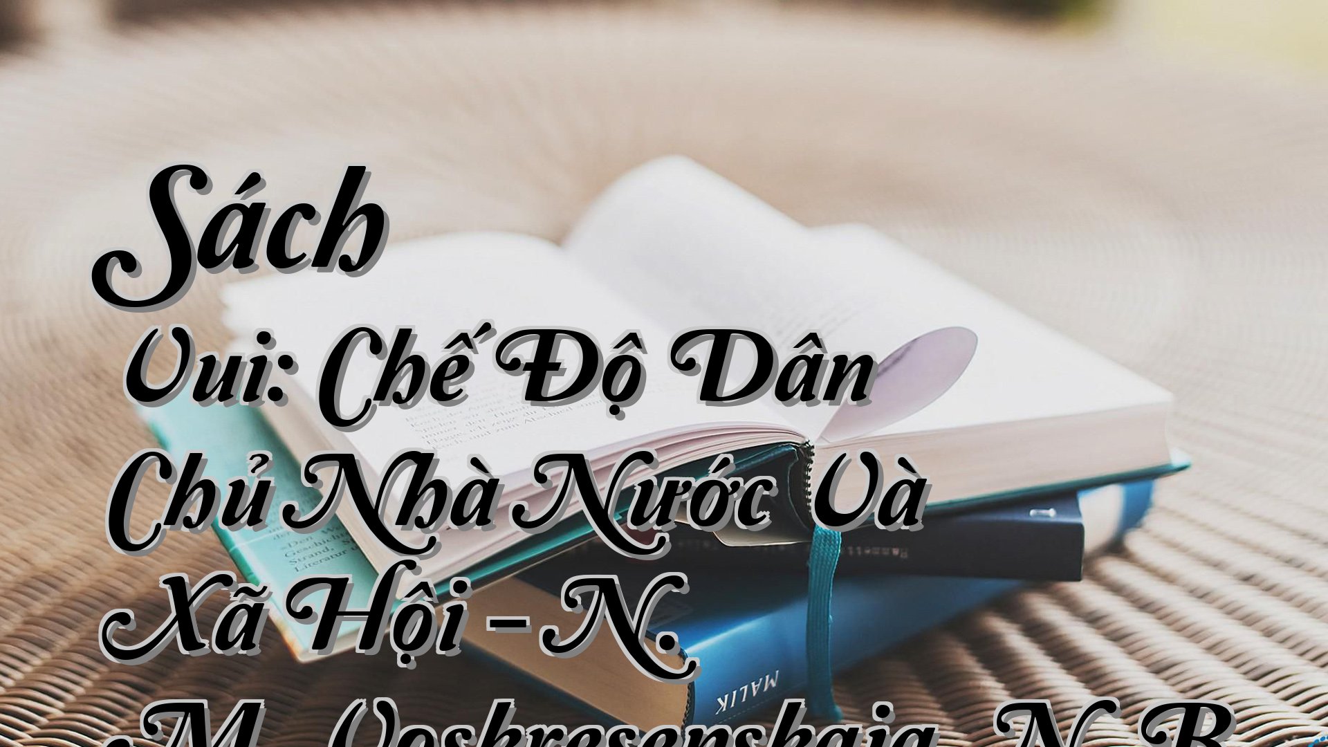 cover-Sách Vui: Chế Độ Dân Chủ Nhà Nước Và Xã Hội - N. M. Voskresenskaia, N. B. Davletshina