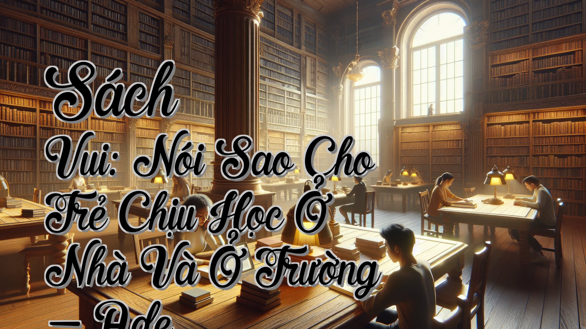 cover-Sách Vui: Nói Sao Cho Trẻ Chịu Học Ở Nhà Và Ở Trường - Ade