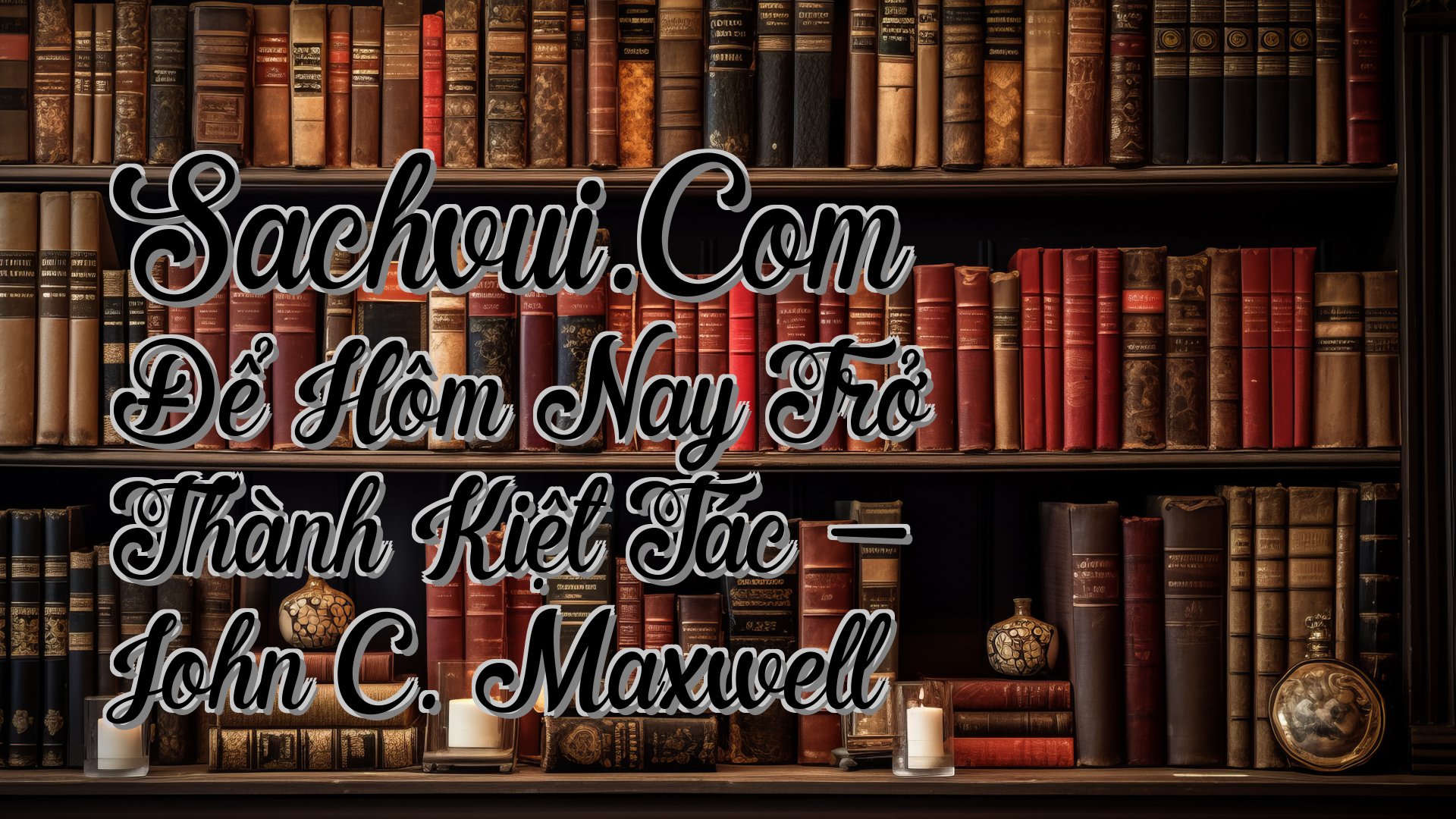 cover-Sachvui.Com Để Hôm Nay Trở Thành Kiệt Tác - John C. Maxwell