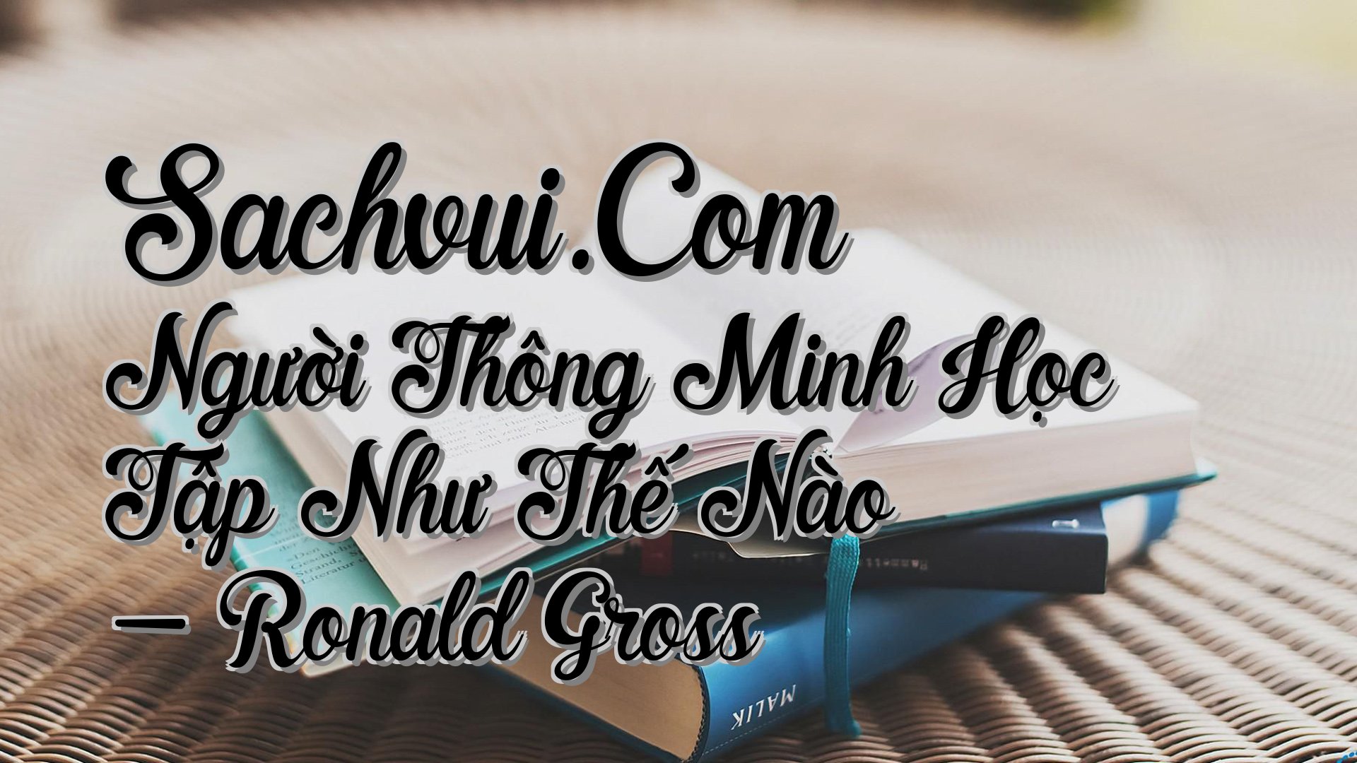 cover-Sachvui.Com Người Thông Minh Học Tập Như Thế Nào - Ronald Gross