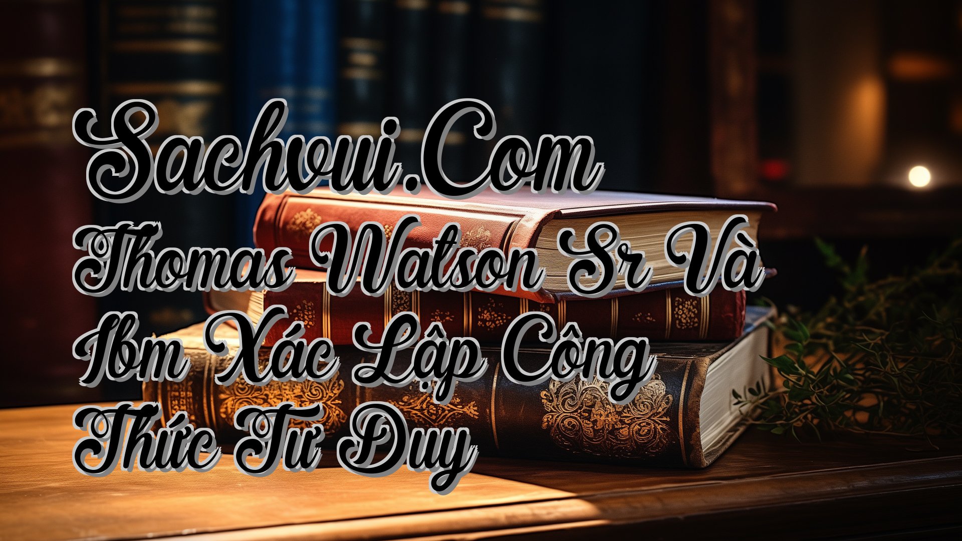 cover-Sachvui.Com Thomas Watson Sr Và Ibm Xác Lập Công Thức Tư Duy