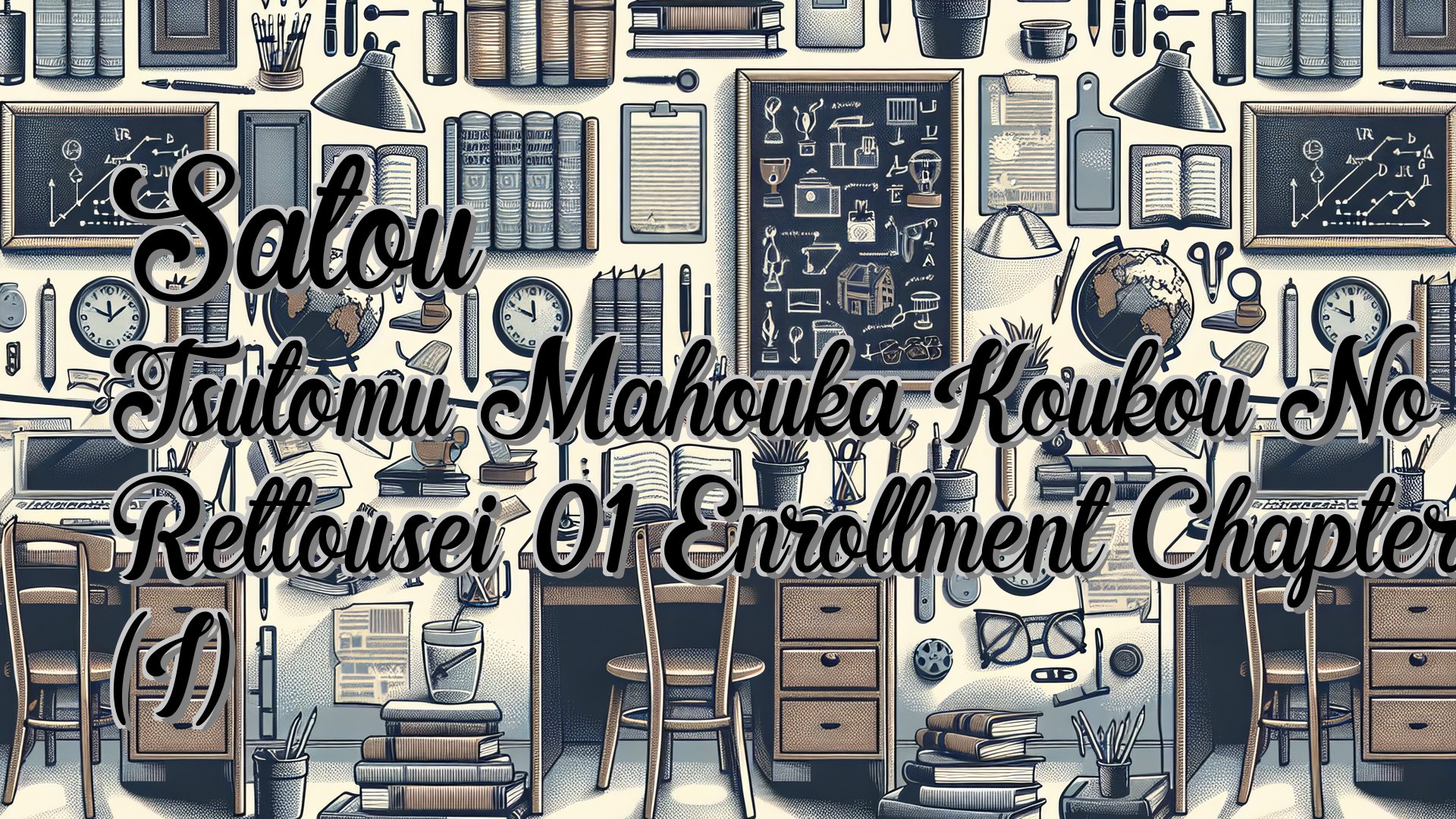 cover-Satou Tsutomu Mahouka Koukou No Rettousei 01 Enrollment Chapter (I)