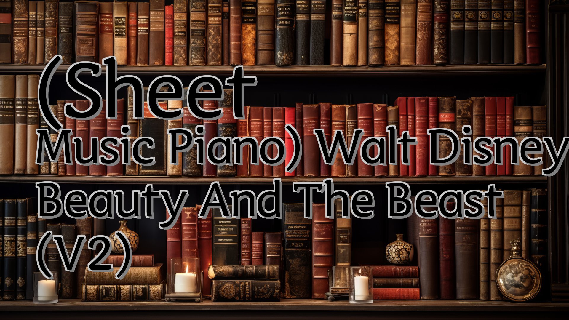 cover-(Sheet Music Piano) Walt Disney Beauty And The Beast (V2)