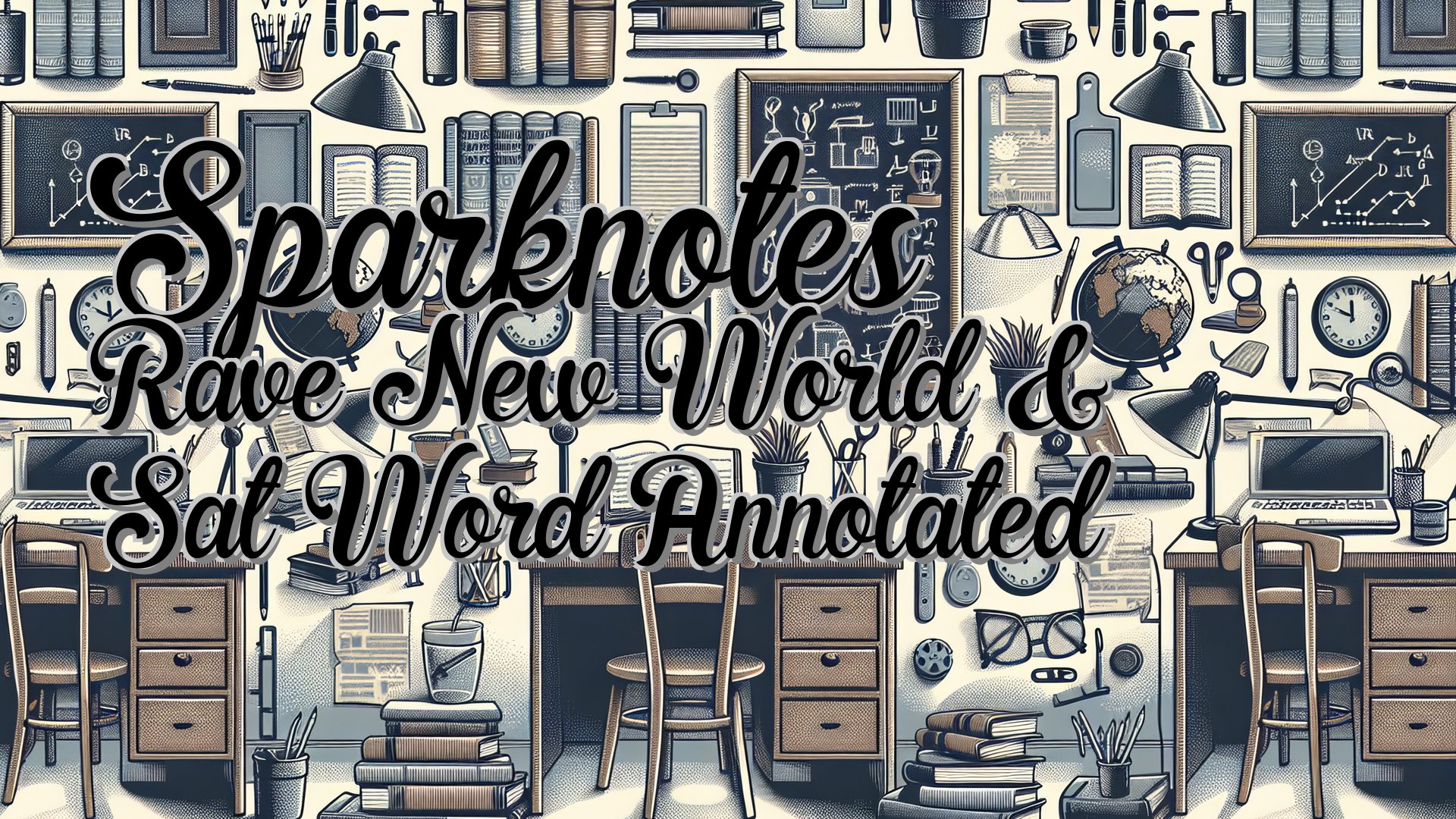 cover-Sparknotes Rave New World & Sat Word Annotated