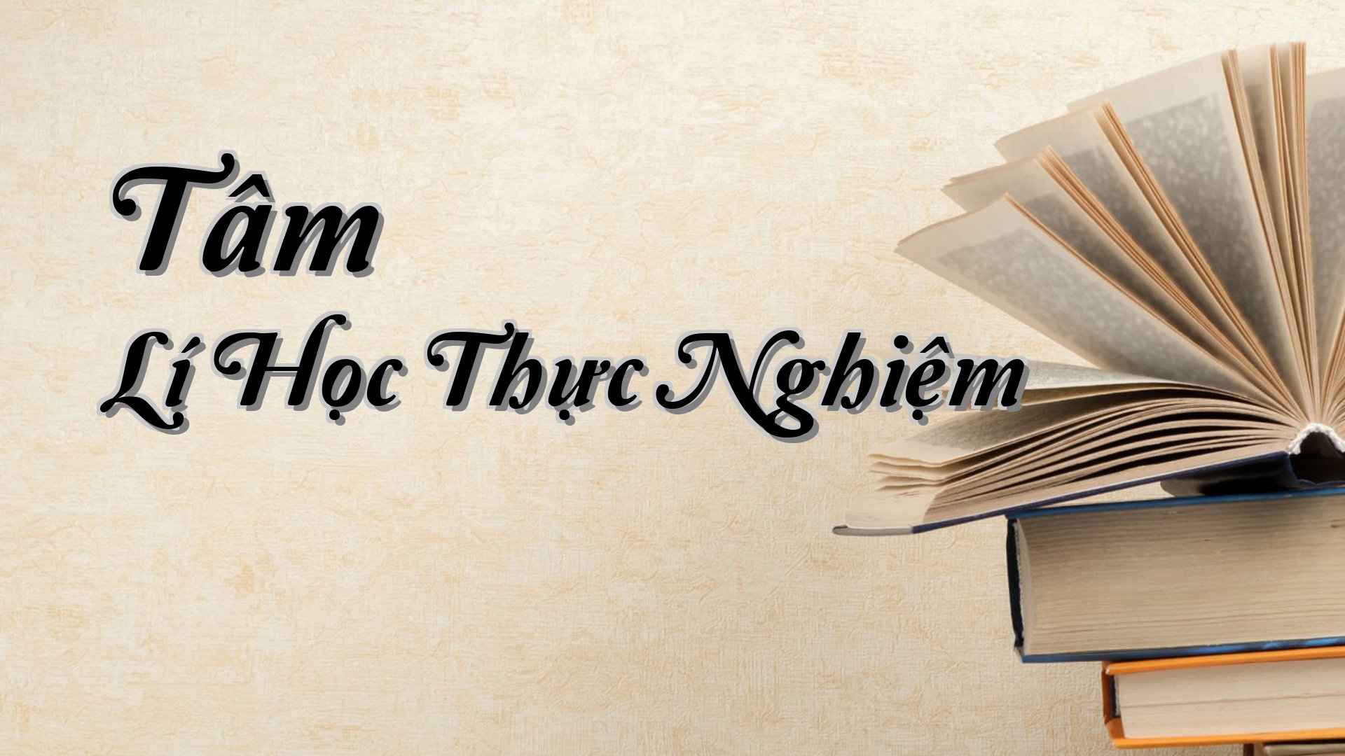 cover-Tâm Lí Học Thực Nghiệm