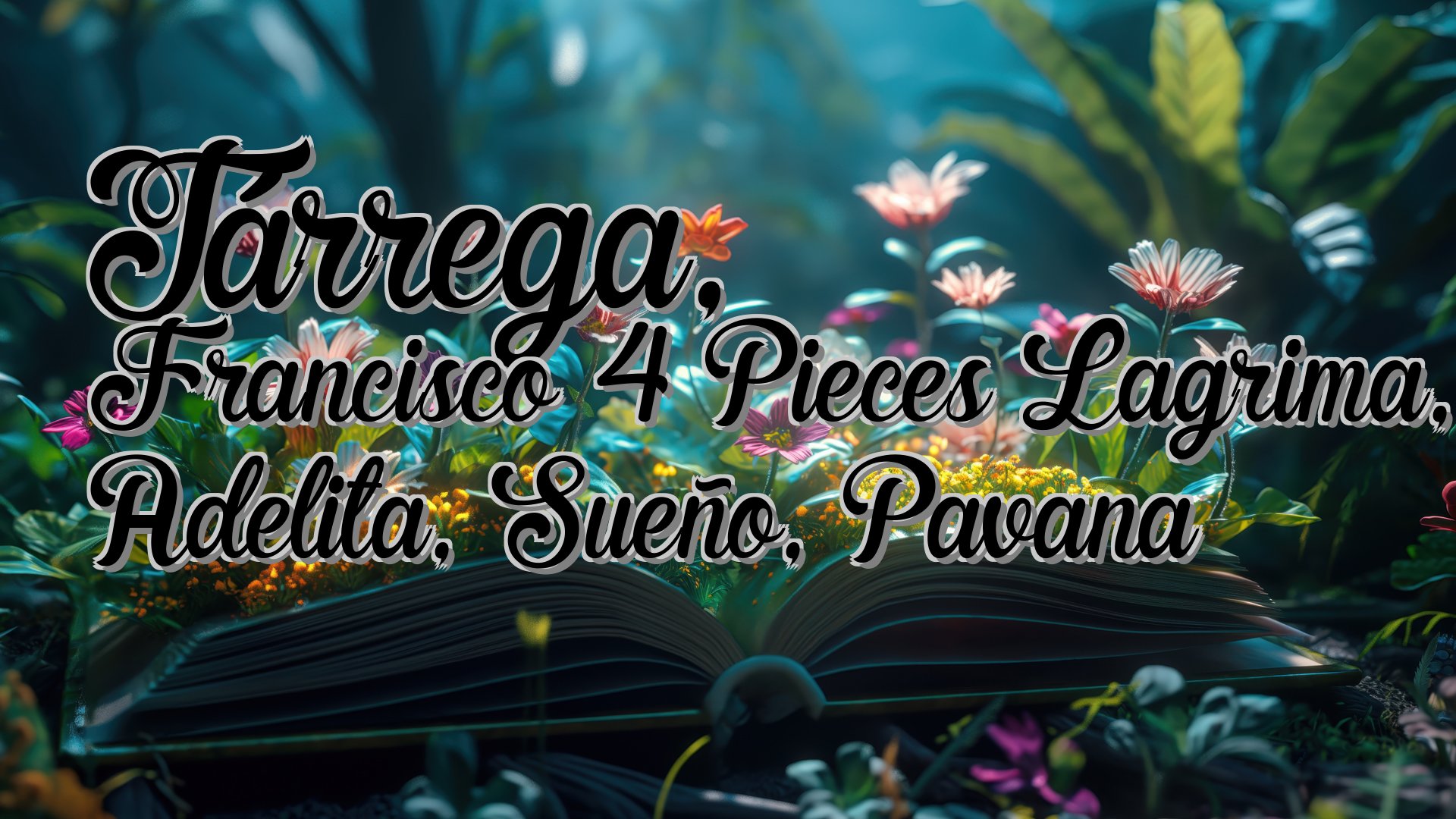 cover-Tárrega, Francisco 4 Pieces Lagrima, Adelita, Sueño, Pavana