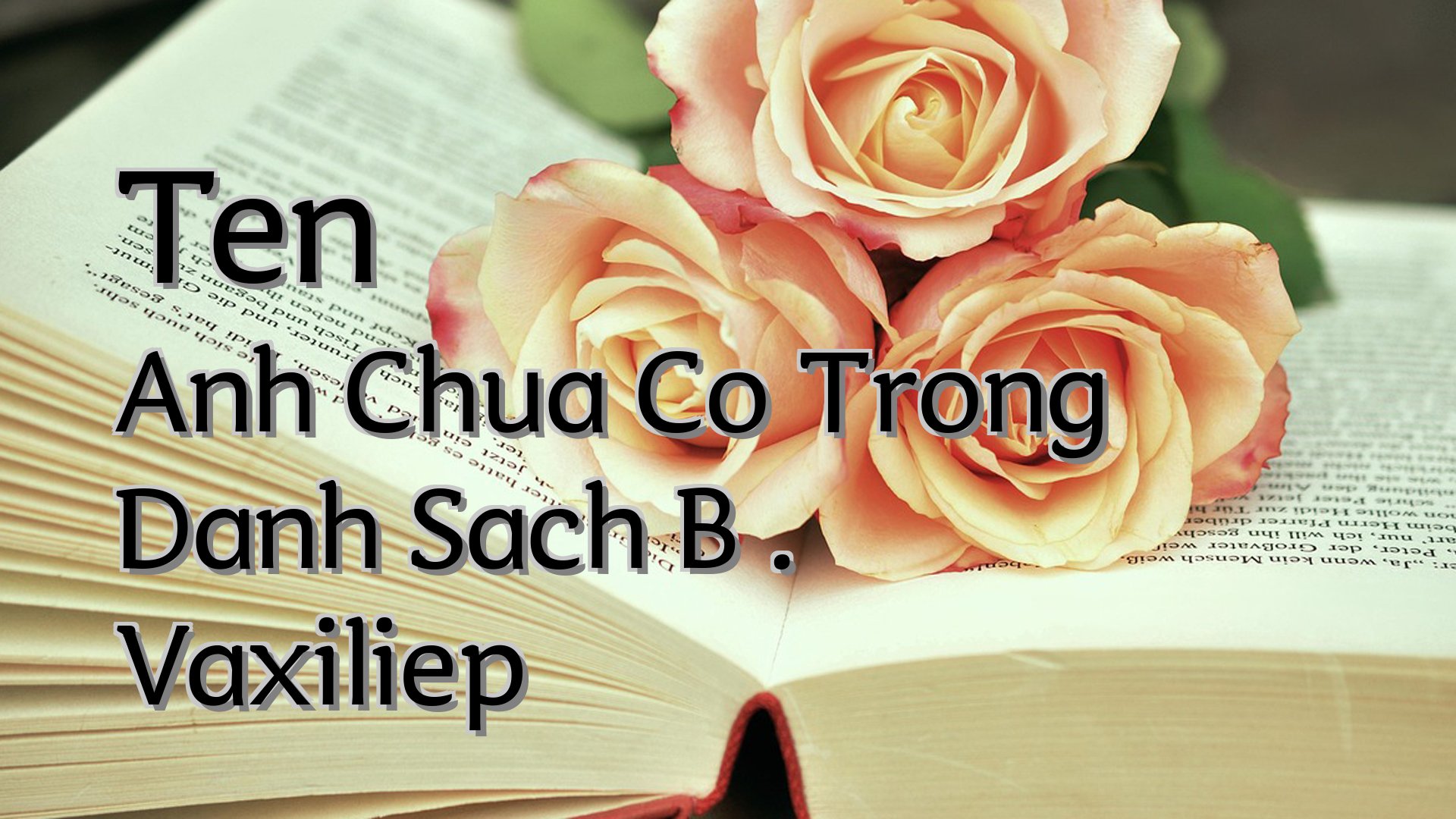 Cover image for Ten Anh Chua Co Trong Danh Sach B . Vaxiliep