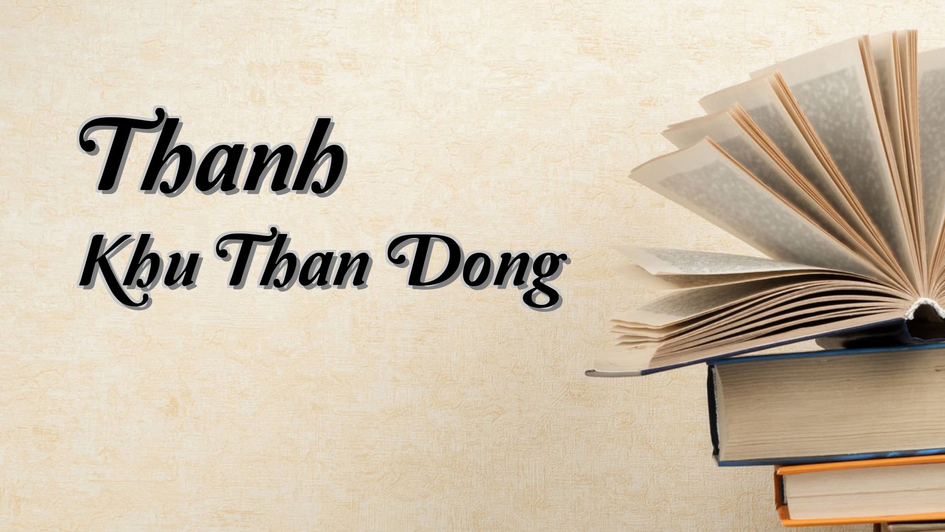 Cover image for Thanh Khu Than Dong