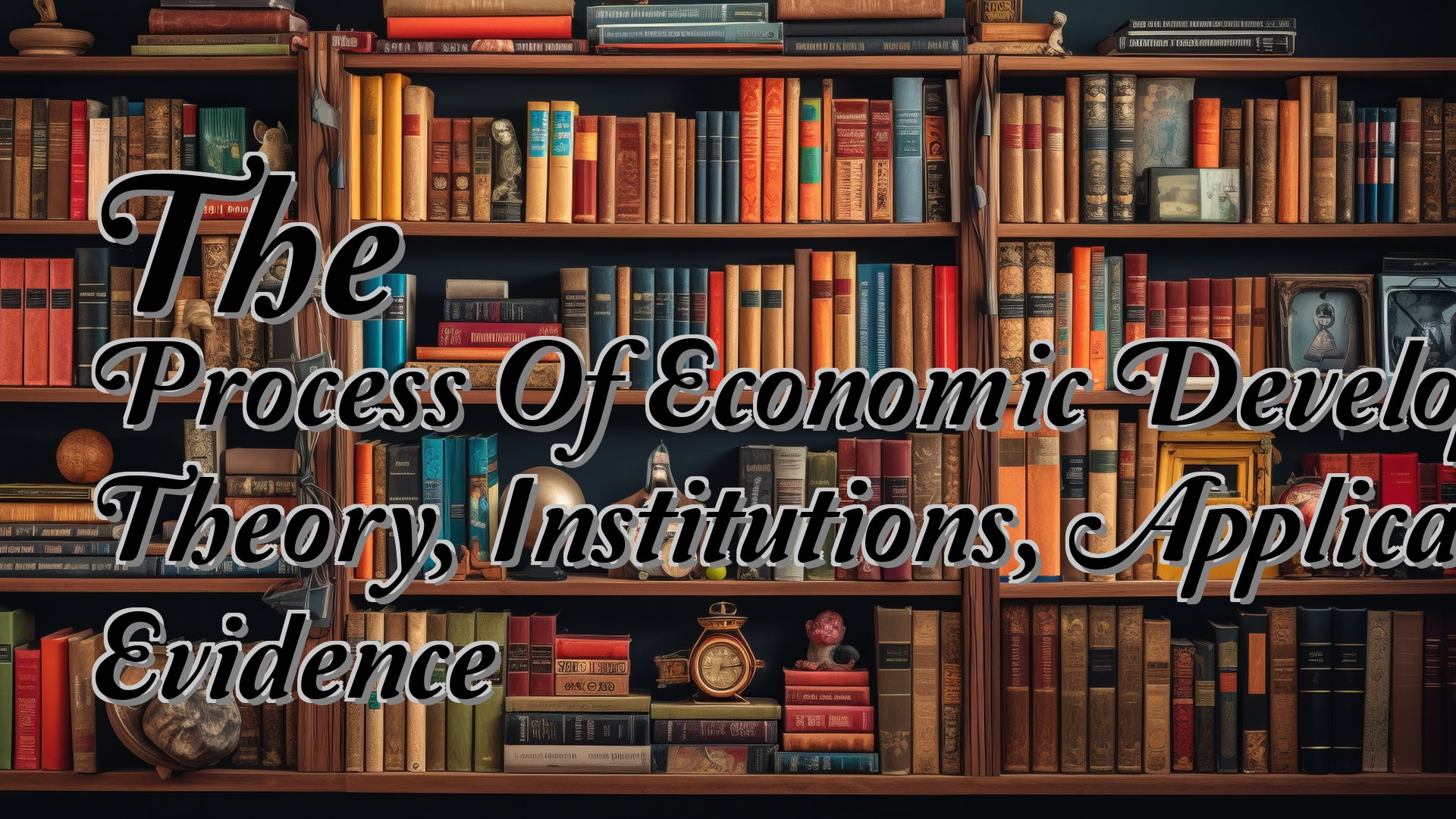 cover-The Process Of Economic Development Theory, Institutions, Applications And Evidence