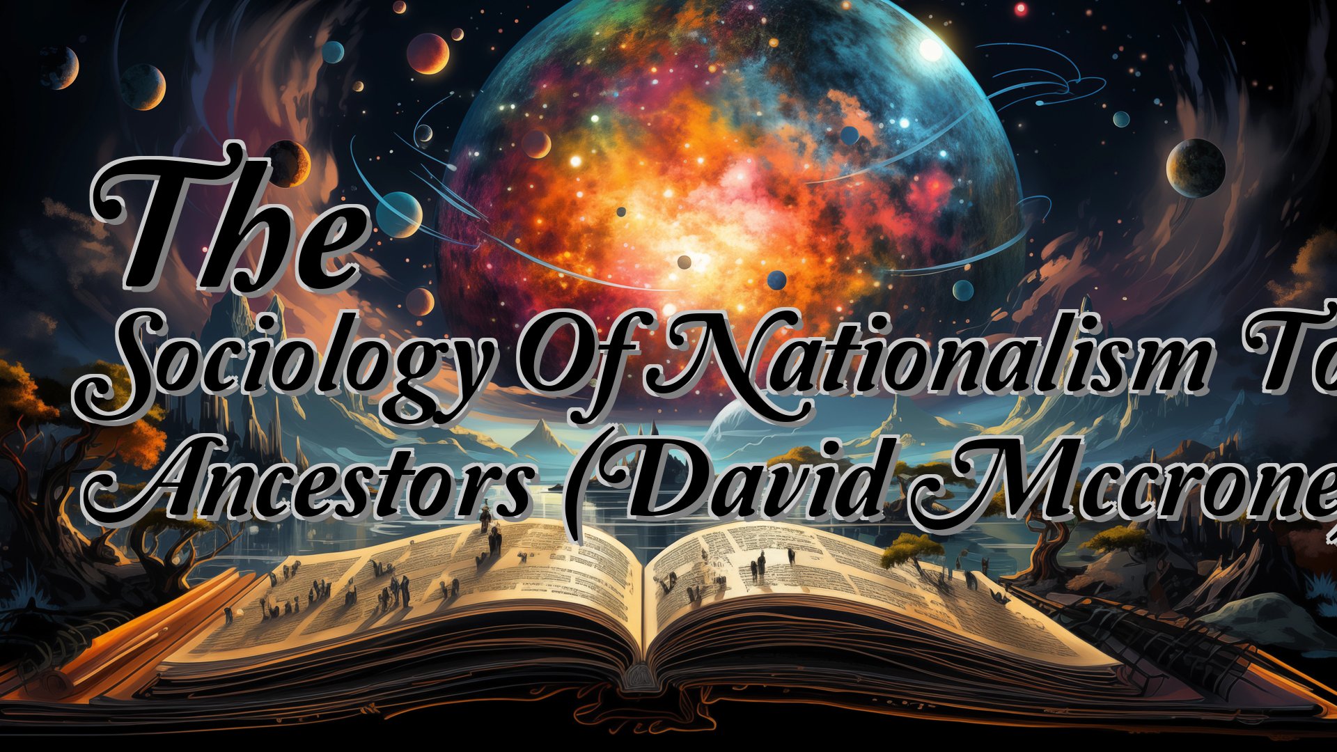 cover-The Sociology Of Nationalism Tomorrows Ancestors (David Mccrone)