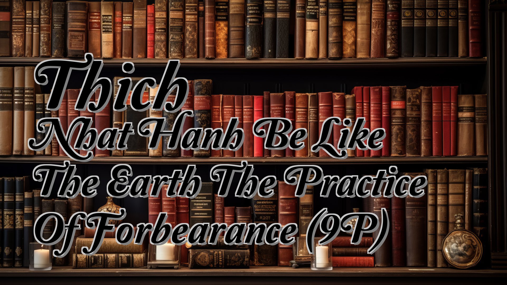 cover-Thich Nhat Hanh Be Like The Earth The Practice Of Forbearance (9P)