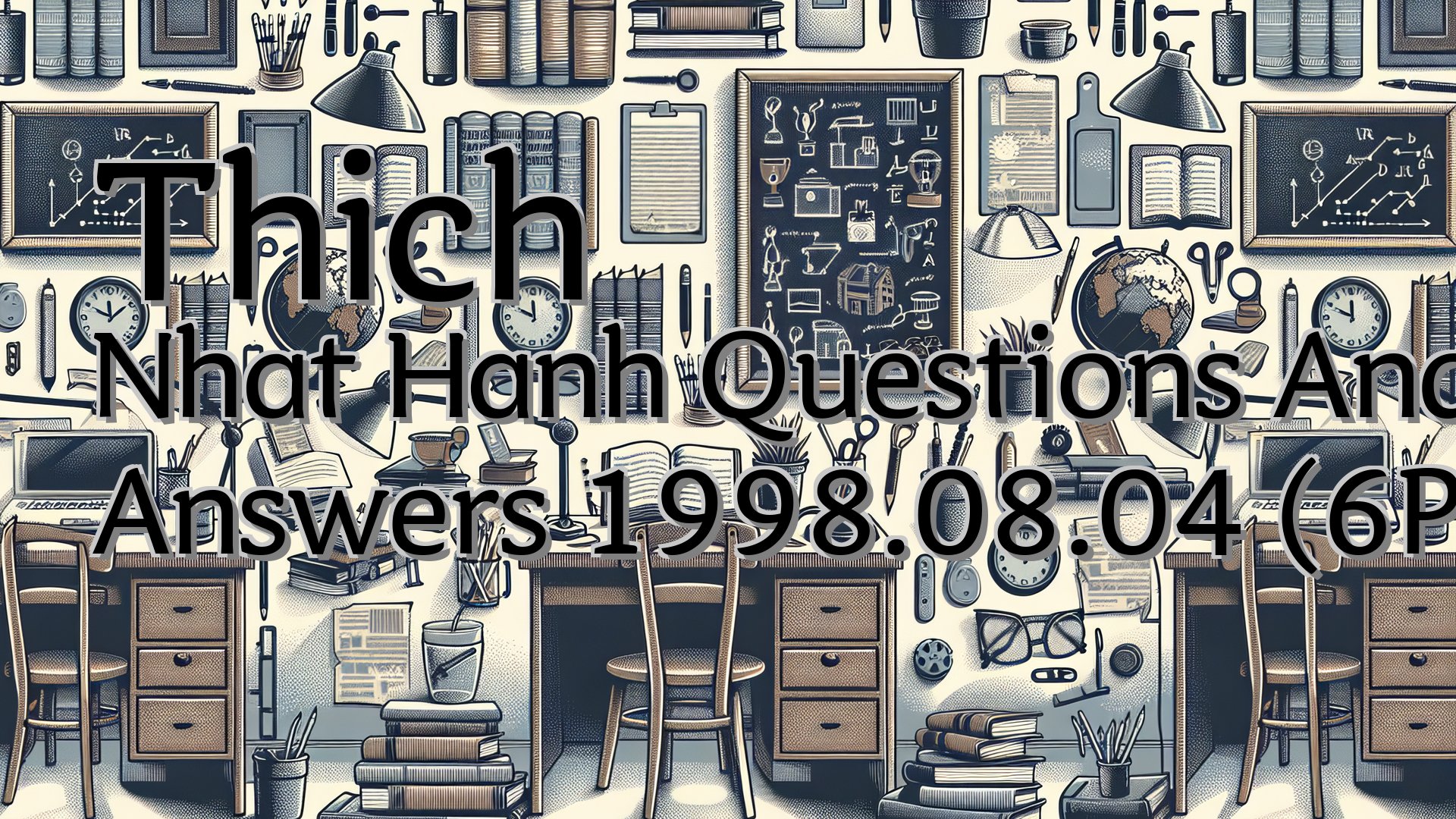cover-Thich Nhat Hanh Questions And Answers 1998.08.04 (6P)