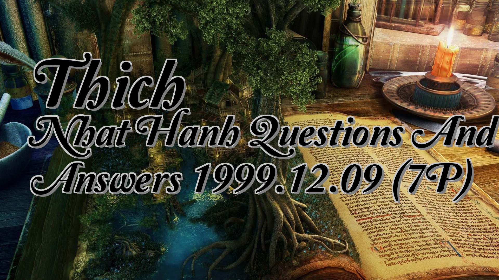 cover-Thich Nhat Hanh Questions And Answers 1999.12.09 (7P)