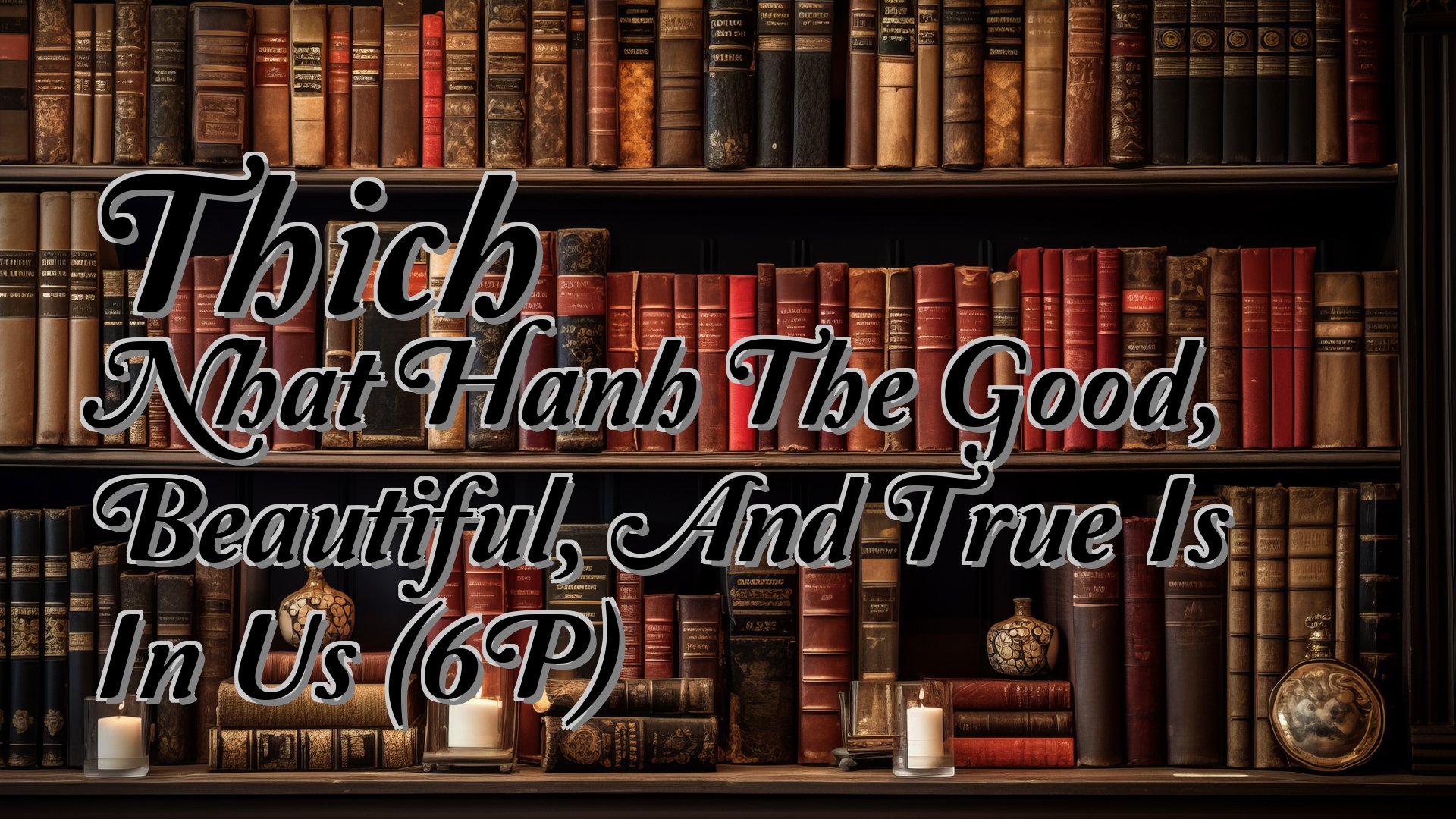 cover-Thich Nhat Hanh The Good, Beautiful, And True Is In Us (6P)