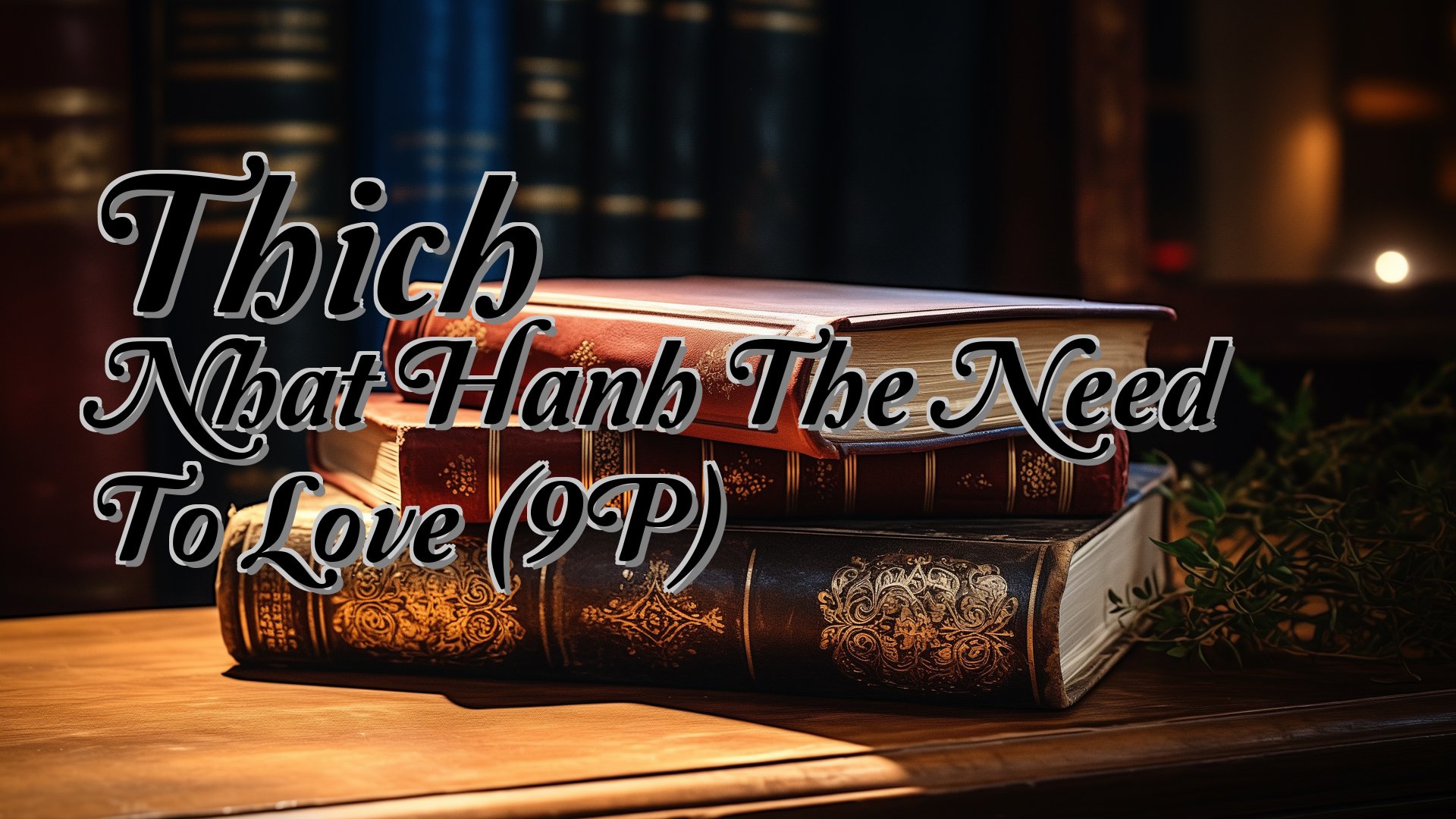 cover-Thich Nhat Hanh The Need To Love (9P)