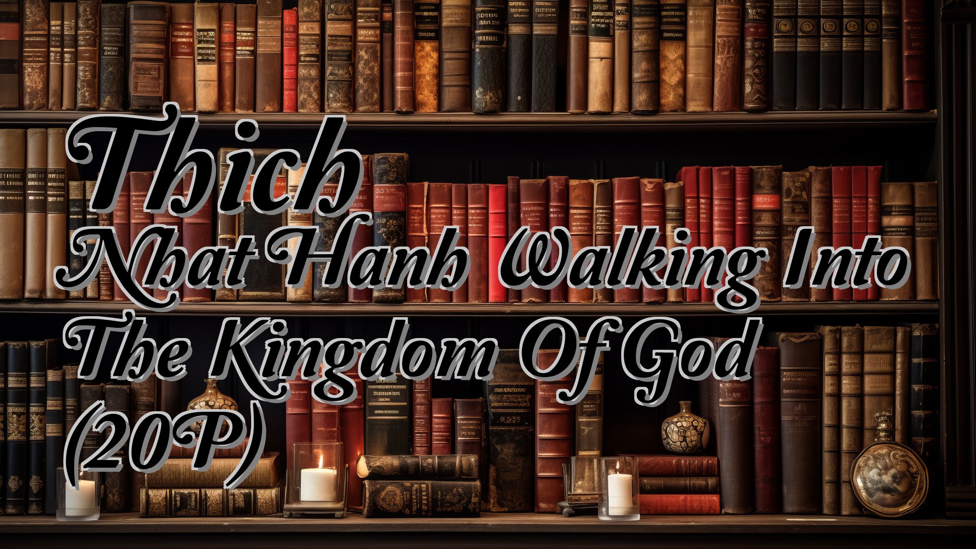 cover-Thich Nhat Hanh Walking Into The Kingdom Of God (20P)