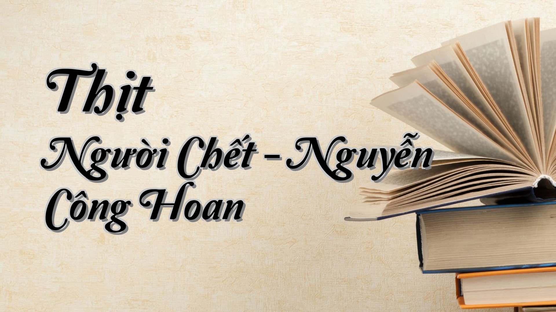 cover-Thịt Người Chết - Nguyễn Công Hoan
