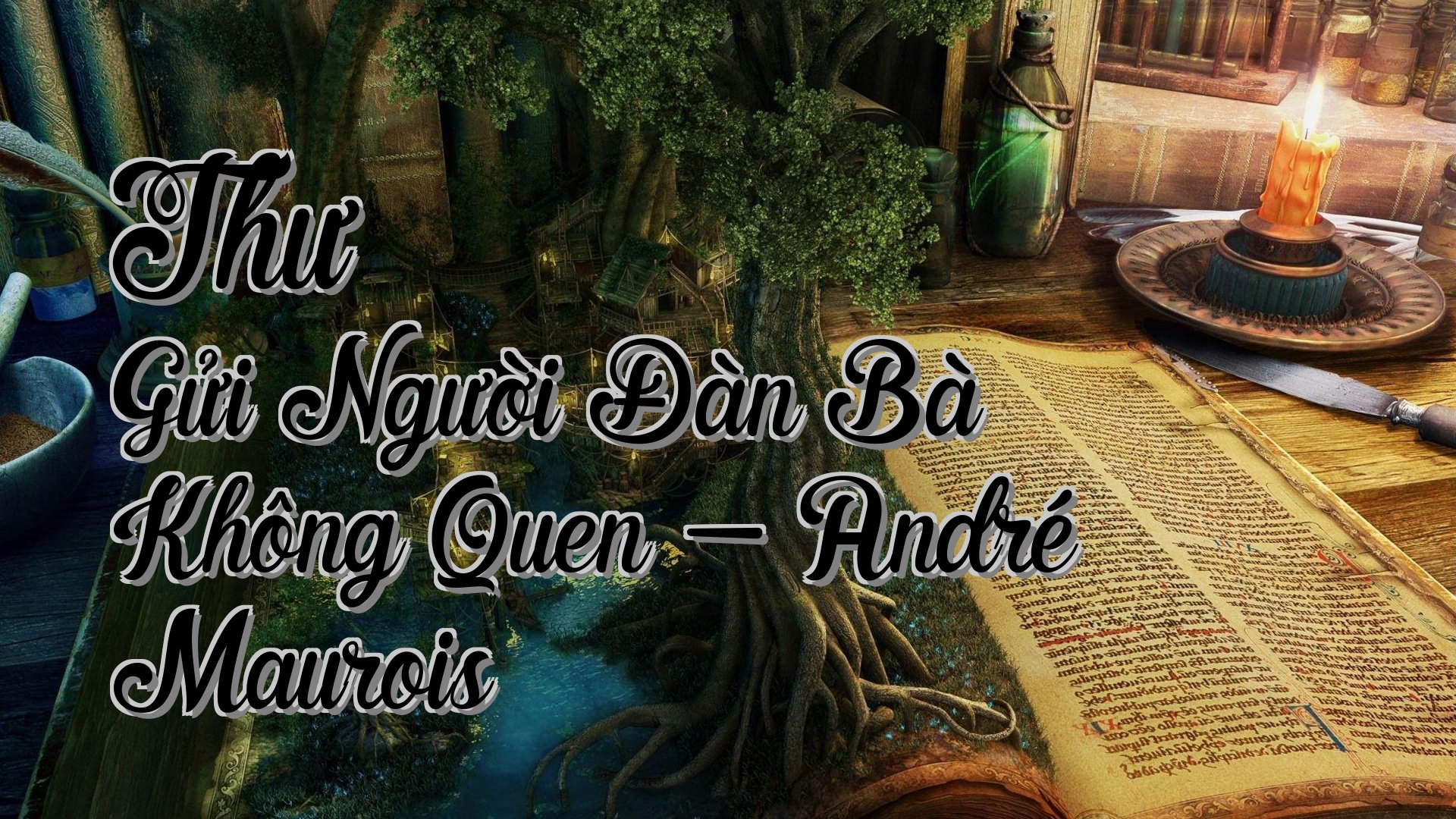 cover-Thư Gửi Người Đàn Bà Không Quen - André Maurois