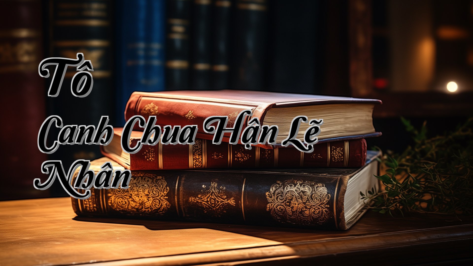 cover-Tô Canh Chua Hận Lẽ Nhân