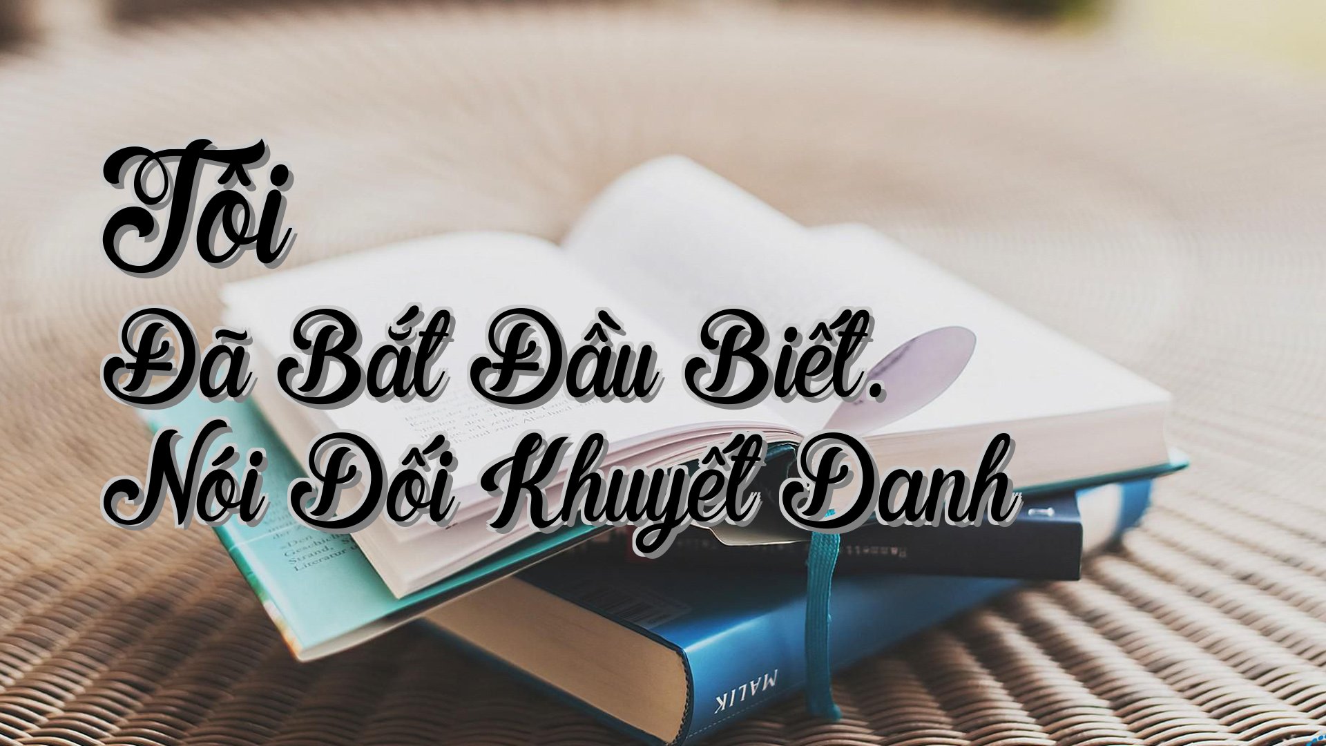 cover-Tôi Đã Bắt Đầu Biết. Nói Dối Khuyết Danh