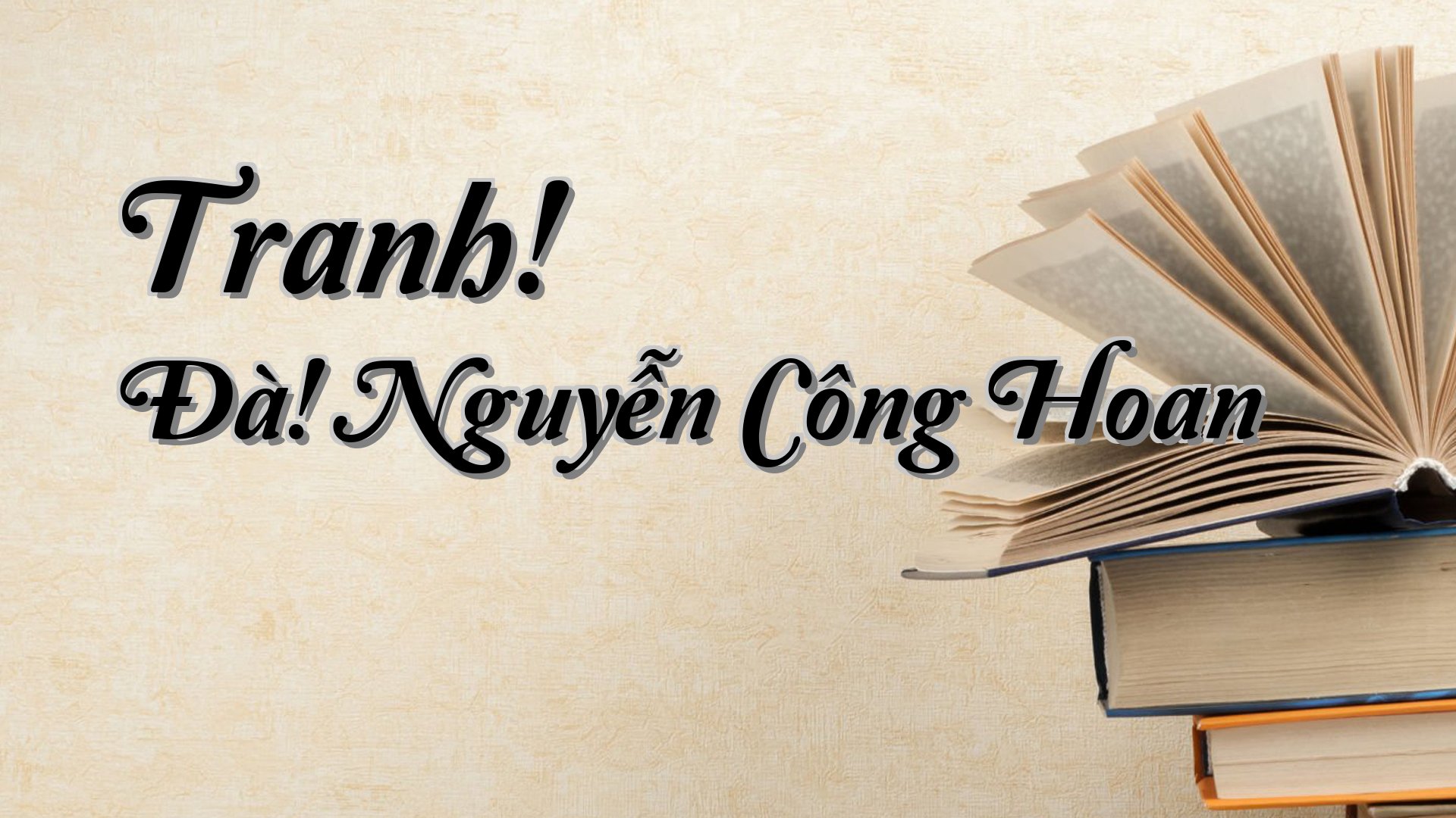 cover-Tranh! Đà! Nguyễn Công Hoan