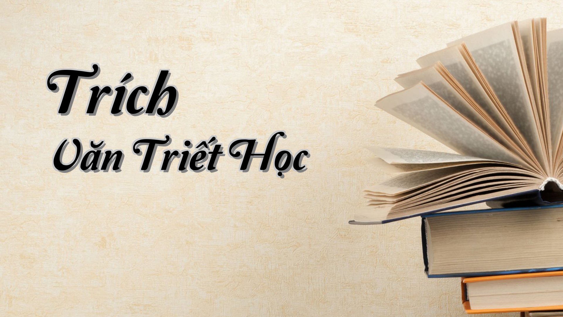 cover-Trích Văn Triết Học
