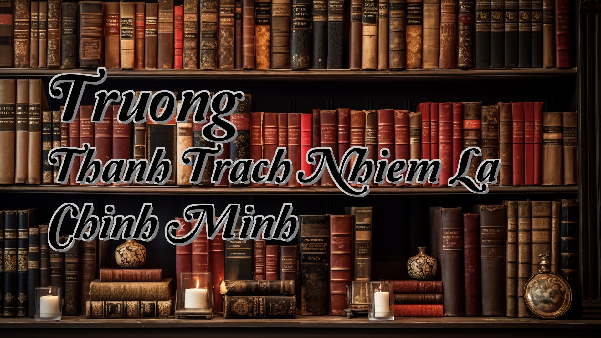 Cover image for Truong Thanh Trach Nhiem La Chinh Minh