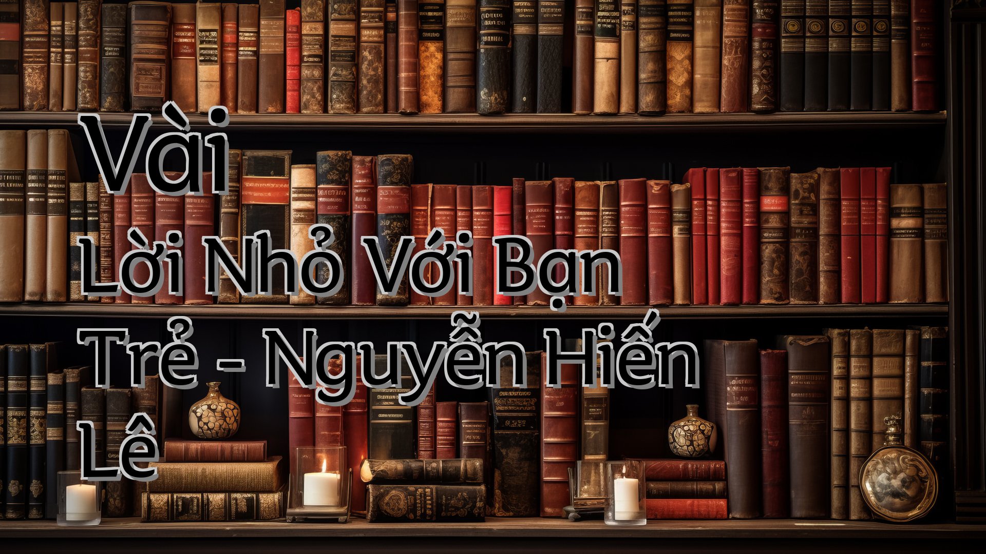 cover-Vài Lời Nhỏ Với Bạn Trẻ - Nguyễn Hiến Lê