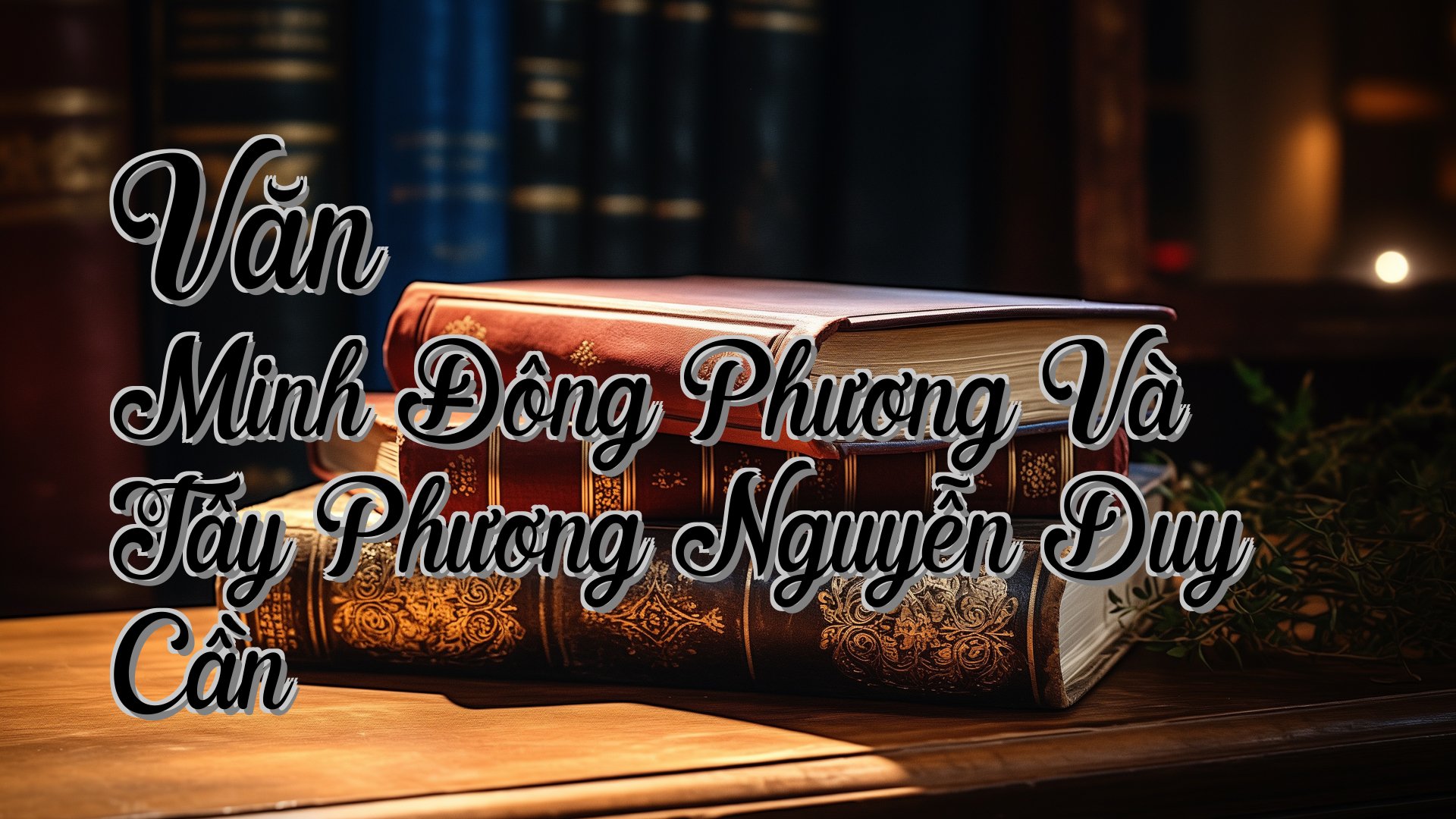 cover-Văn Minh Đông Phương Và Tây Phương Nguyễn Duy Cần