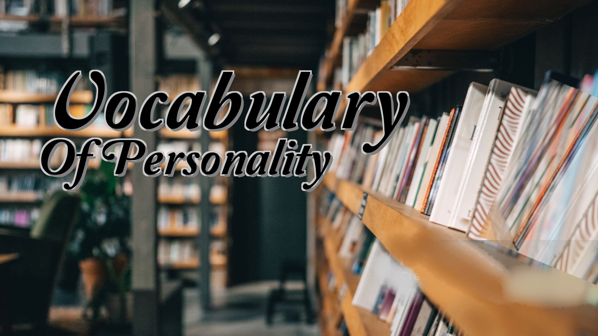 cover-Vocabulary Of Personality