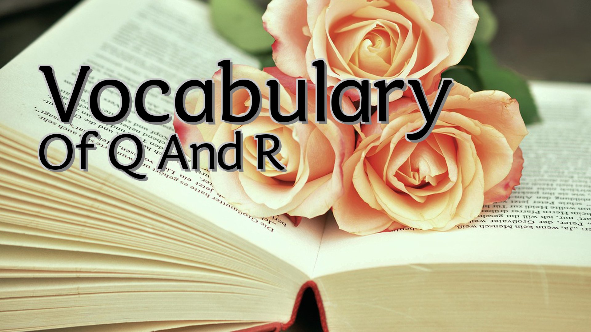 cover-Vocabulary Of Q And R