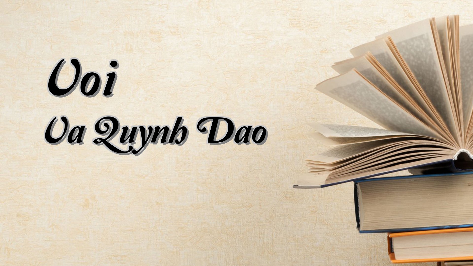 Cover image for Voi Va Quynh Dao