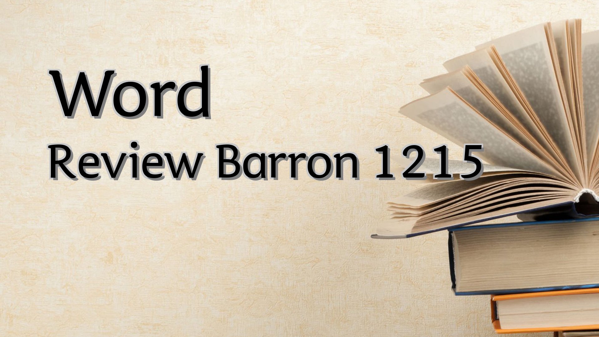 cover-Word Review Barron 1215