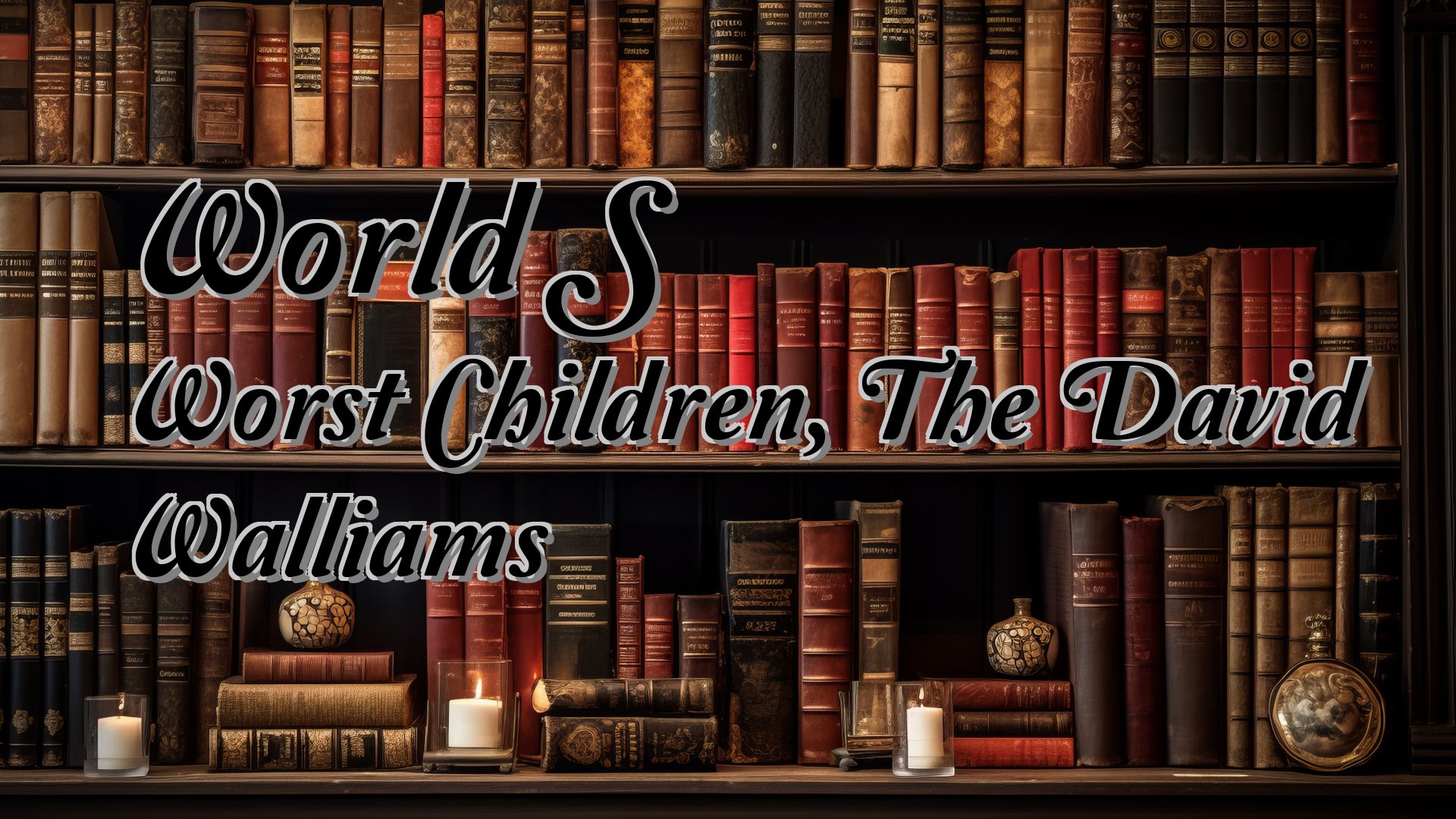 Cover image for World’S Worst Children, The David Walliams