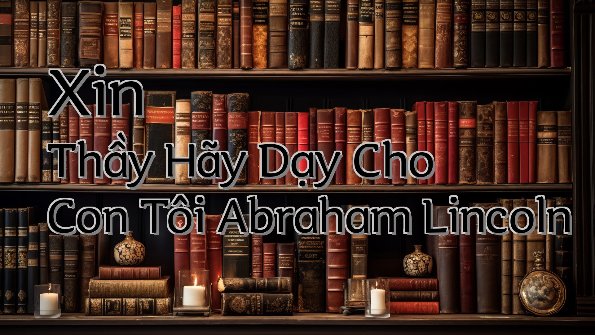 cover-Xin Thầy Hãy Dạy Cho Con Tôi Abraham Lincoln