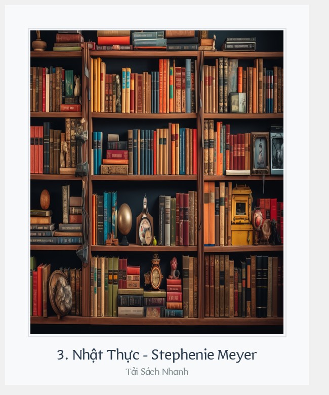 Bìa sách 3. Nhật Thực - Stephenie Meyer
